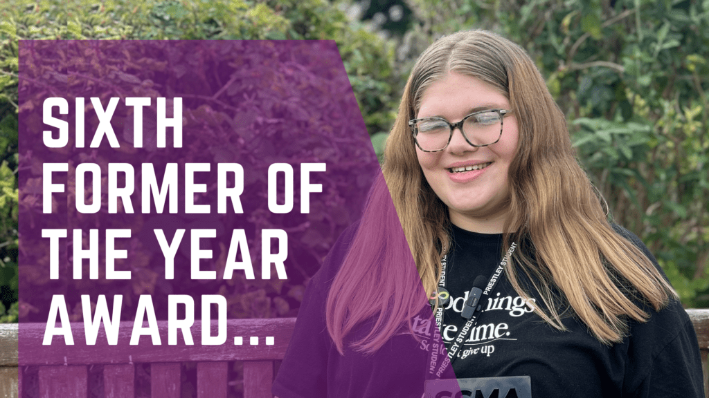 Image of Sophie who won Sixth Former of the Year
